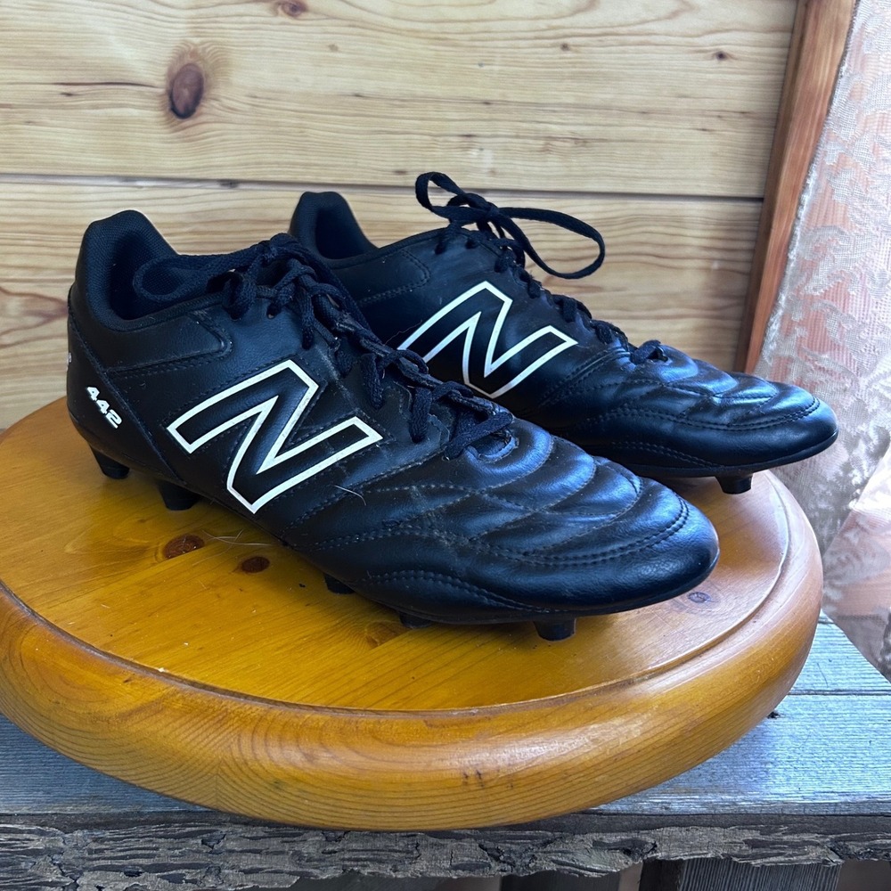 New Balance Black Soccer Cleats with White Logo